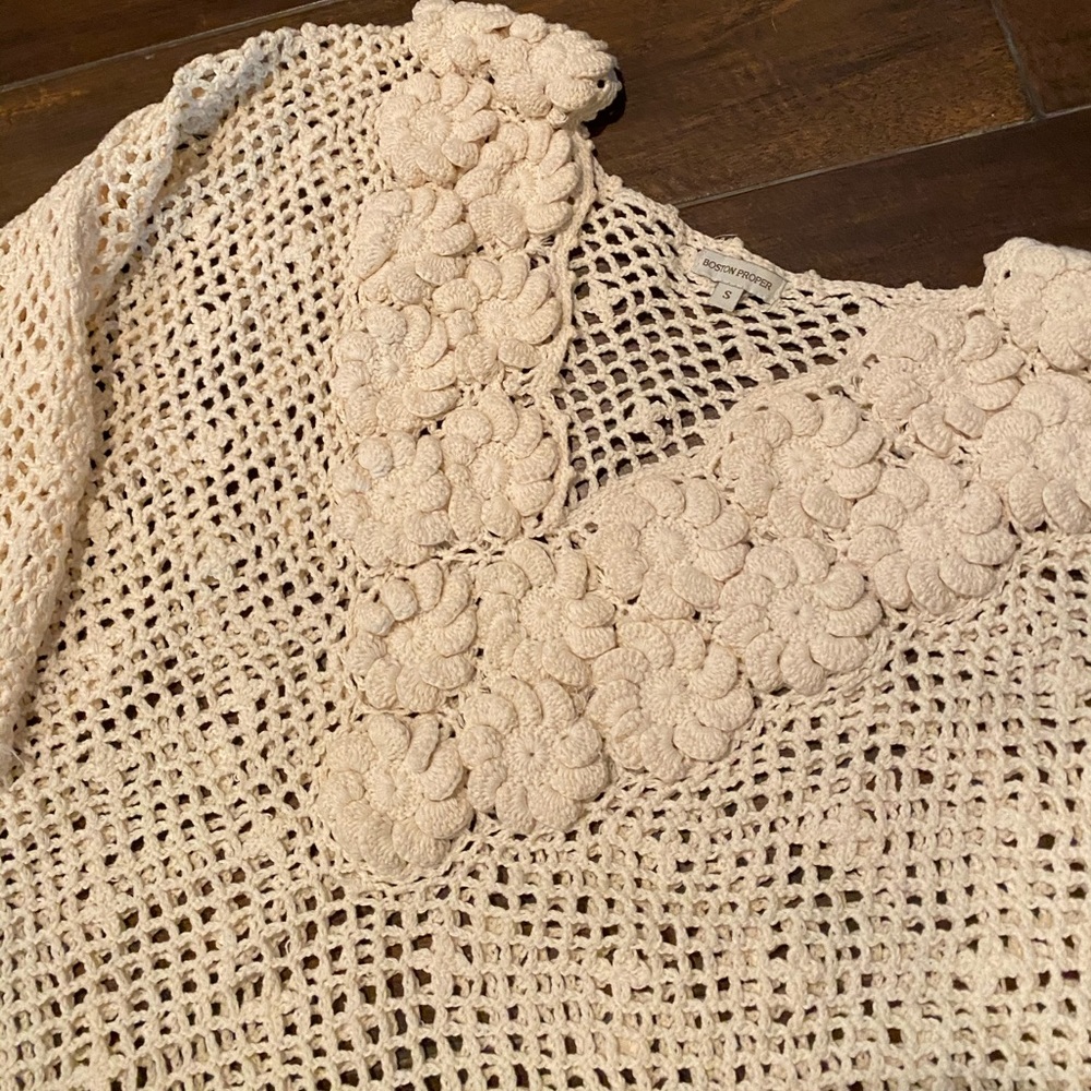 Boston Proper Crochet Top